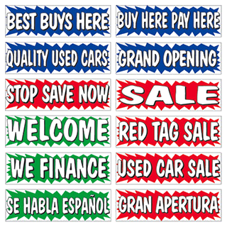 3x5 and 3x10 foot banners {EZ291}